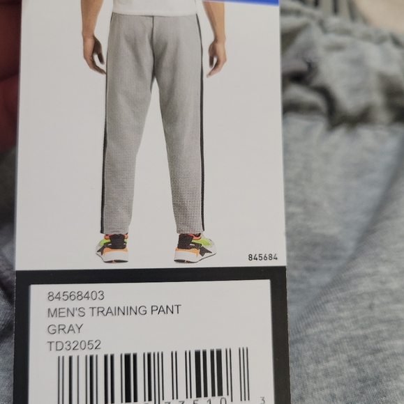 NEW Puma Mens L Training Pants Athletic Grey - Picture 6 of 11